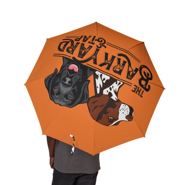 Dog Lovers Semi-Automatic Foldable Umbrella - Park Your Paws Design - Image 4