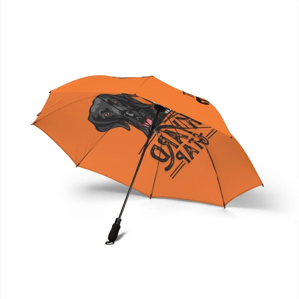 Dog Lovers Semi-Automatic Foldable Umbrella - Park Your Paws Design - Image 2